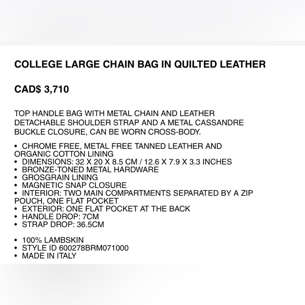 Ysl college large - Picture 6 of 7